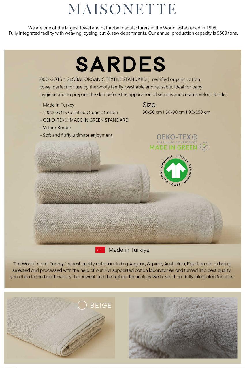Sardes 100% Organic Cotton Turkish Towel（S） - SWY - Scent With You